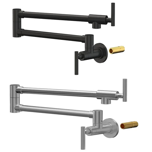 Pot Filler Faucet Wall Mount Stove Faucet Brass