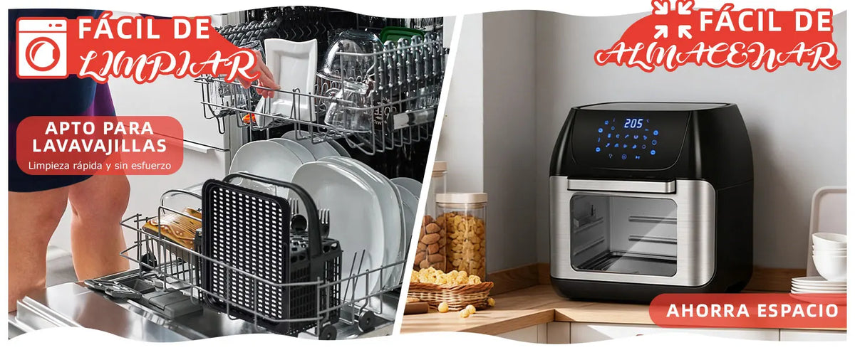 12l Air Fryer Air Oven Dishwasher Safe Led