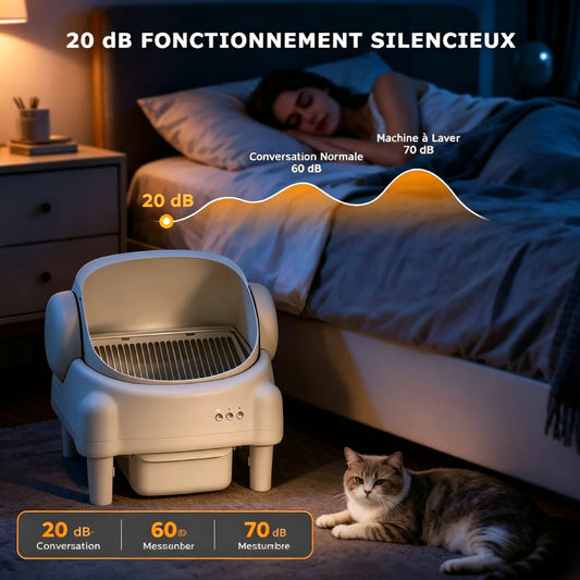 76l 8l Smart Self-Cleaning Cat Litter Box Pet
