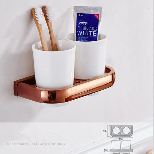 Biggers Luxury Rose Gold Copper Bathroom Paper Holder
