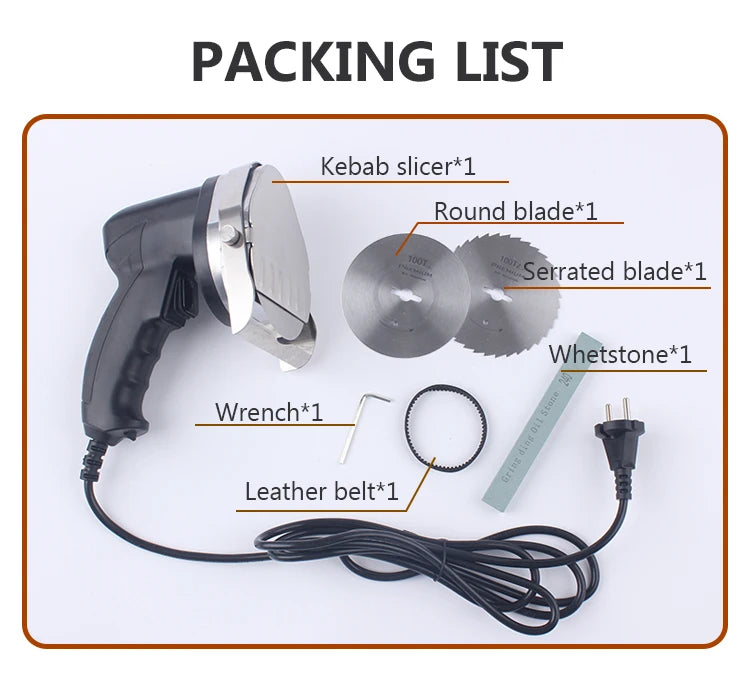 110v 220v Electric Barbecue Meat Slicer Kebab Slicer