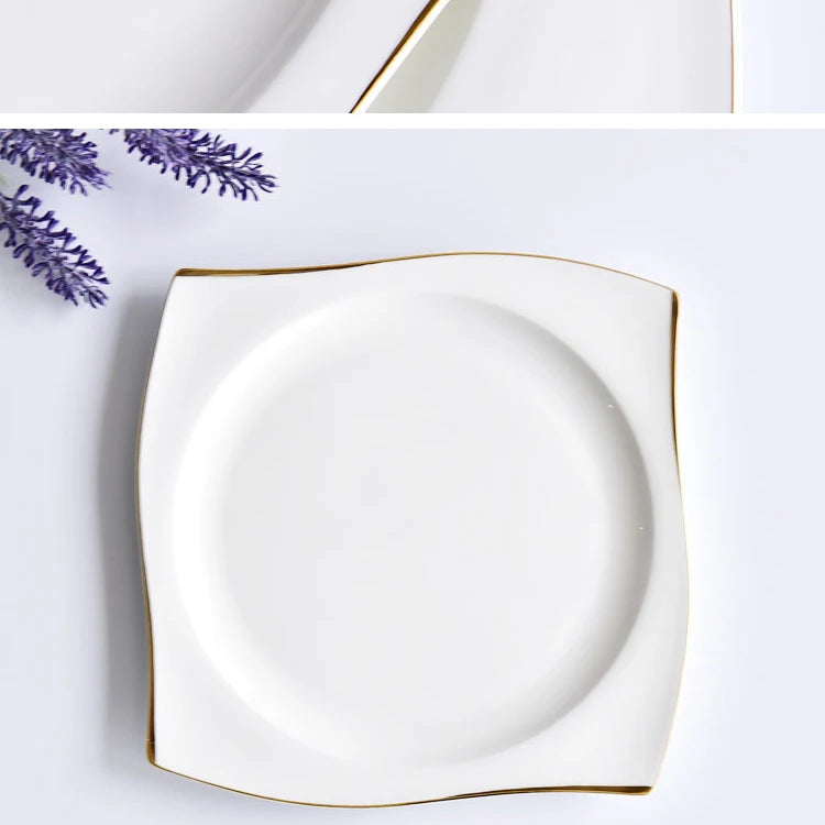 Ceramic Bowl Dish Bone Porcelain Tableware Creative Phnom