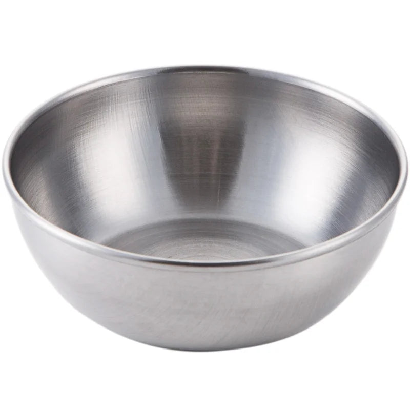 1pc Small Stainless Bowl Soy Sauce Dish Dessert