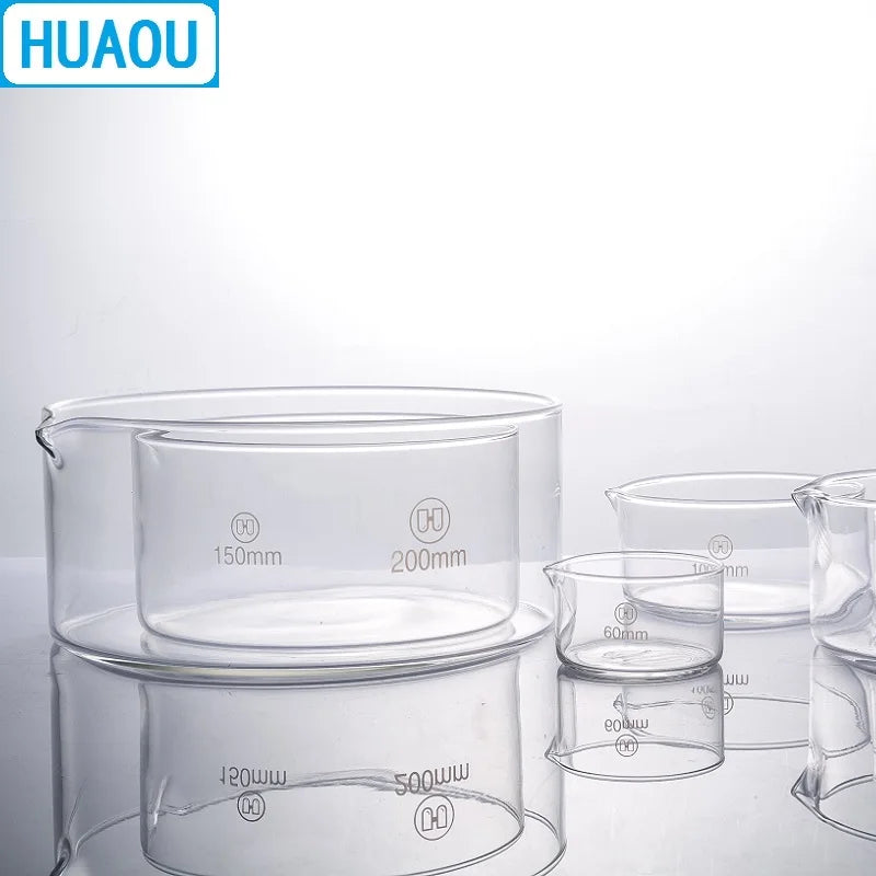 Huaou 125mm Crystallizing Dish Borosilicate Glass Laboratory