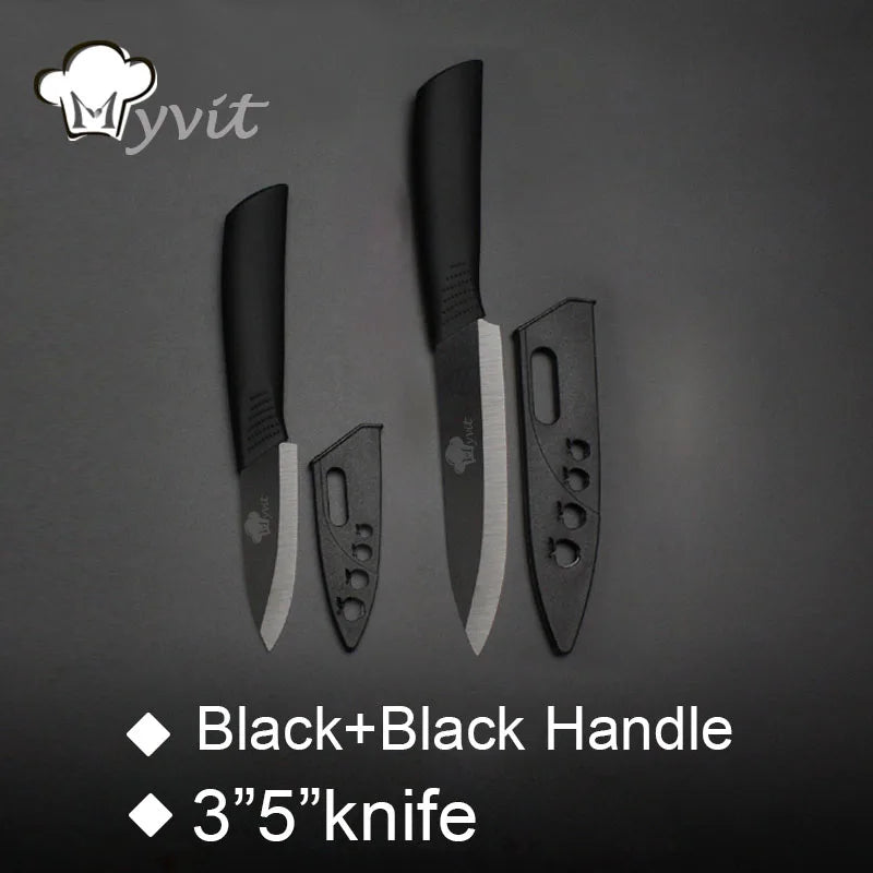 Ceramic Knives Paring Slicing Ceramic Knife Black Blade