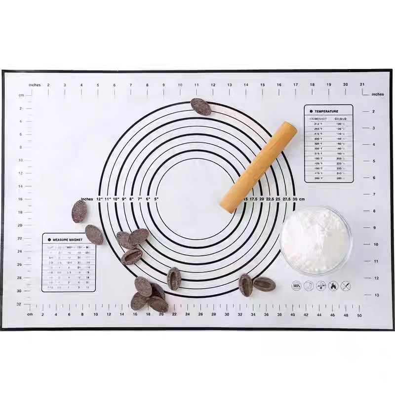 50x60cm Non-Slip Silicone Pastry Mat Extra Large Baking