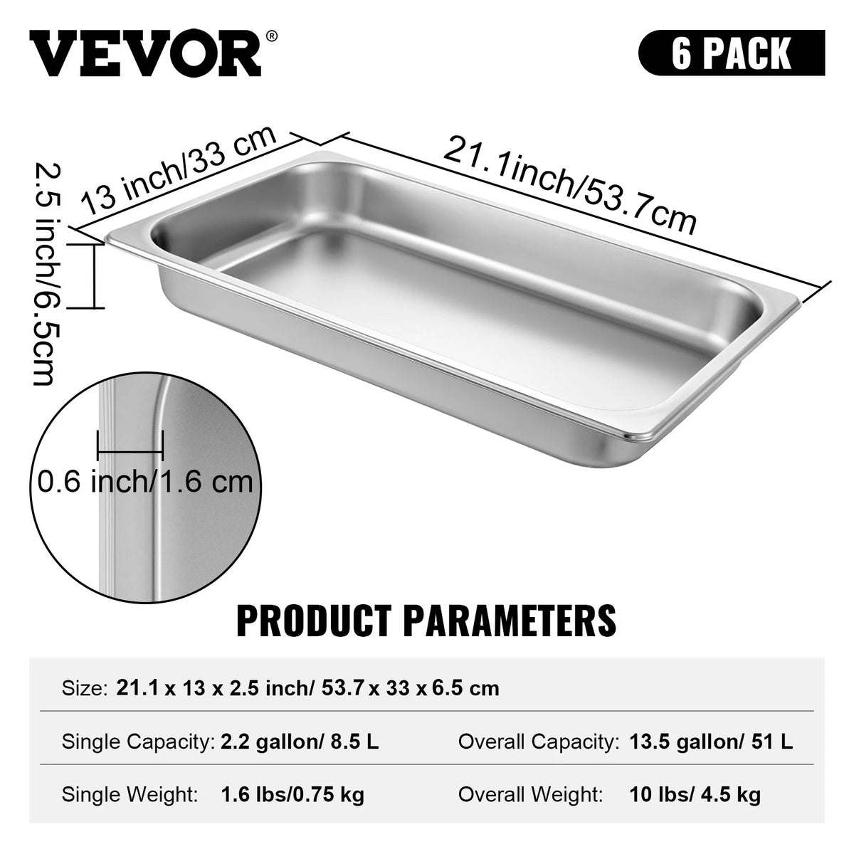Succebuybuffet Chafing Dishes 5l-20l Gastronorm Pans Steam Table