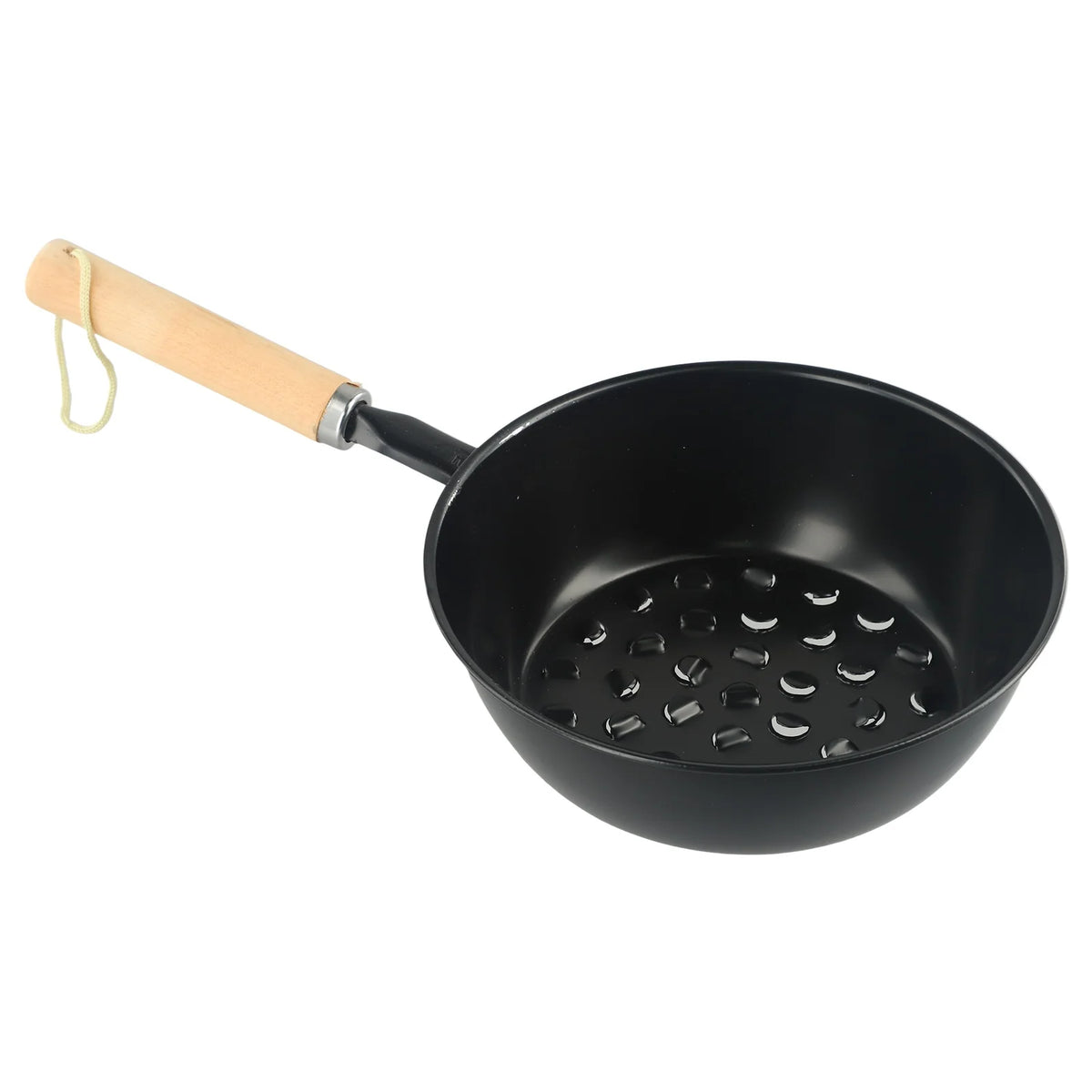 Charcoal Brazier Outdoor Camping Barbecue Brazier Wooden Handle