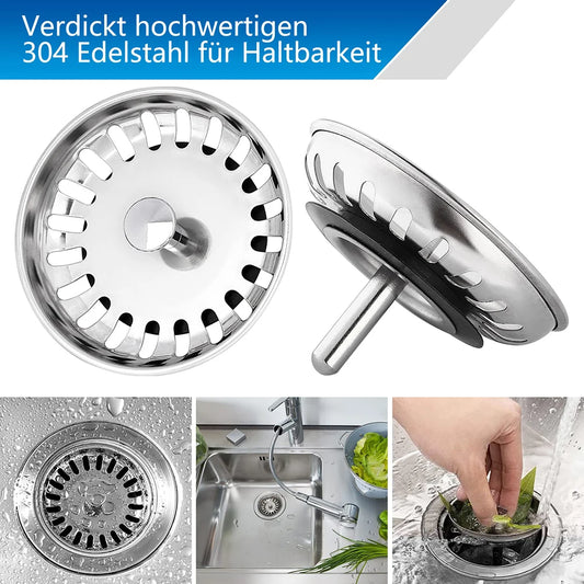 80/82/84mm Sink Strainer Replacement Stopper Sink Drain Basket