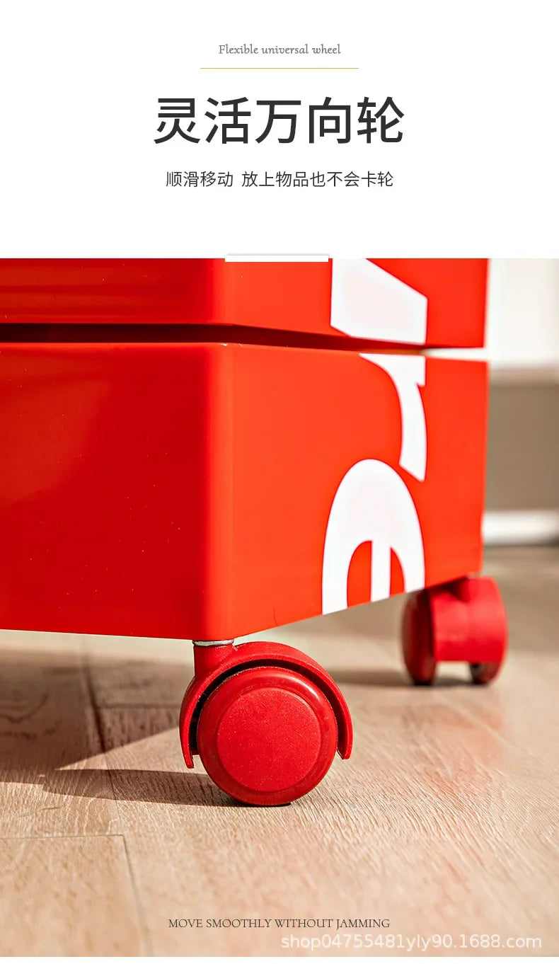 360 Rotating Removable Bedside Table File Cabinet Storage