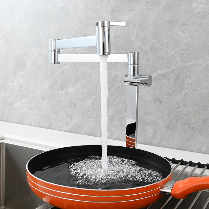 Ciencia Brass Pot Filler Faucet Deck Mount Stove