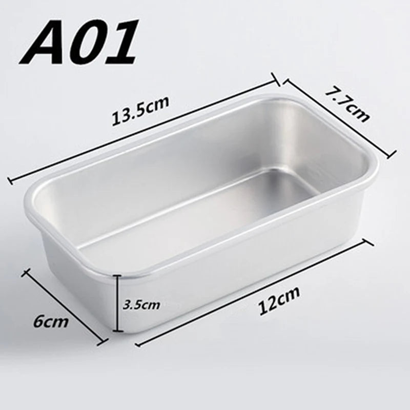 Ays 1pc Rectangular Mold Aluminum Alloy Lunch Meat