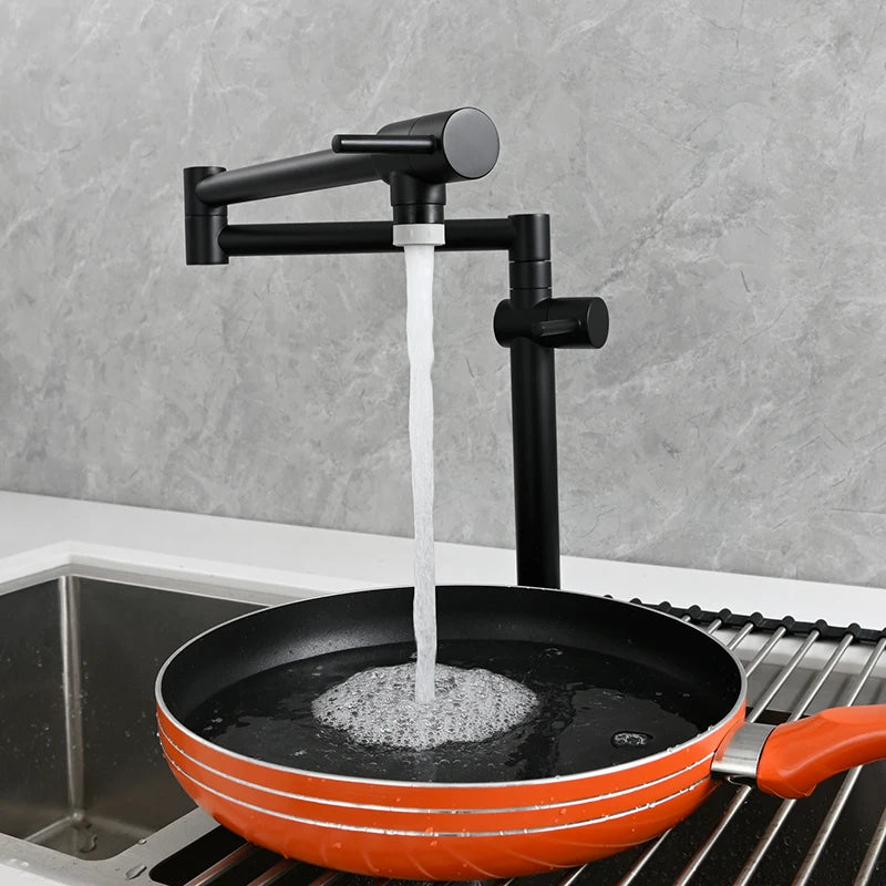Ciencia Brass Pot Filler Faucet Wall Mount Sink