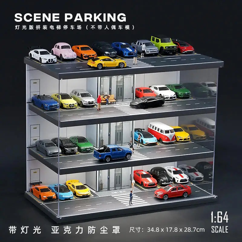Collector 1/64 Parking Lot Toy Car Model Storage