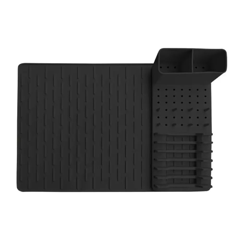Durable Silicone Dish Drying Rack Heat-Resistant Drain Design