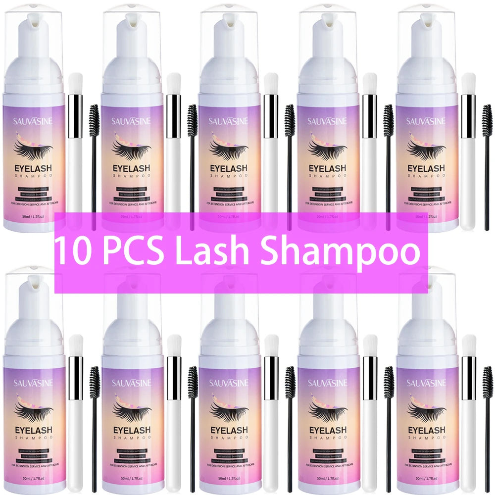 50ml Eyelash Extension Cleanser Shampoo Kit Mousse Fast