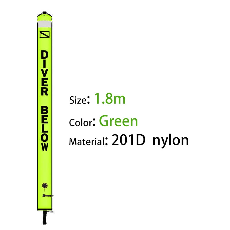 2m/1 5m/1 8m Scuba Diving Colored Buoy -