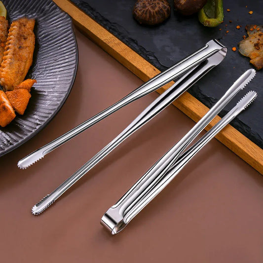 Stainless Steel Grill Tongs Food Clip Bbq Steak