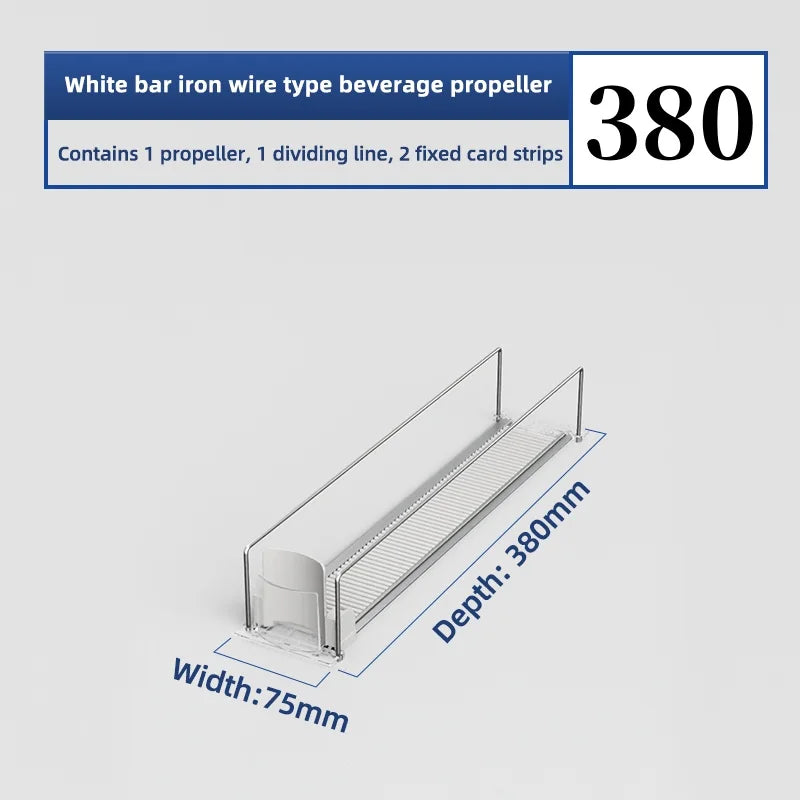 Automatic Soda Can Dispenser Retail Transparent Slide Rail