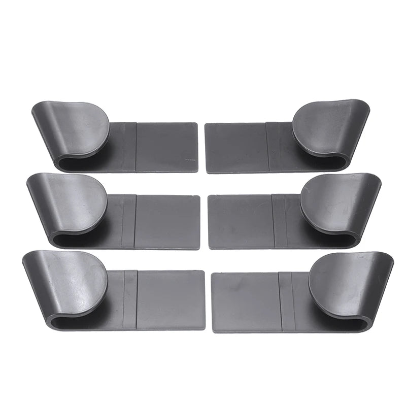 6pcs/Set Pot Lid Holder Wall-Mounted Hanging Holder Pan