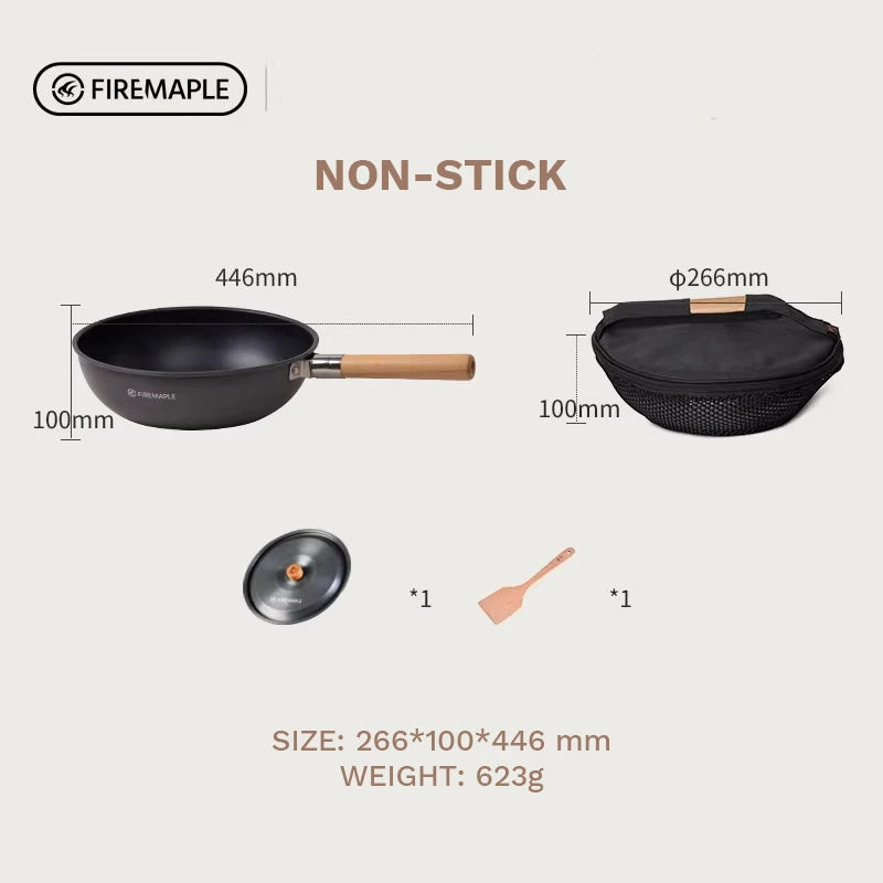 Fire-Maple Camping Wok Lightweight Frying Pan Stew Pot