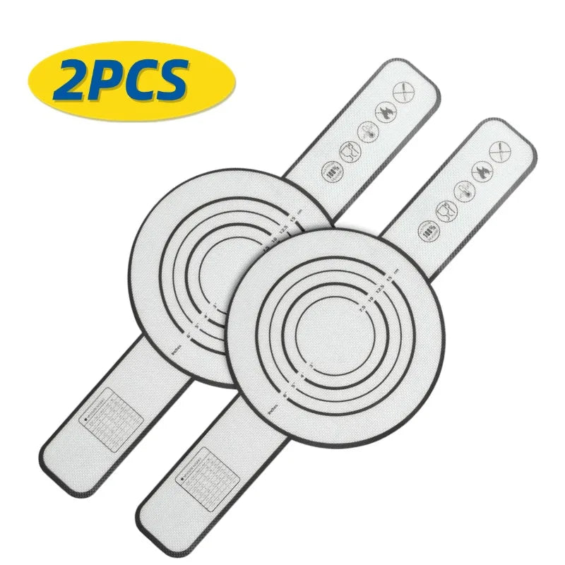 Silicone Baking Mat Long Handles Kneading Pad Dough
