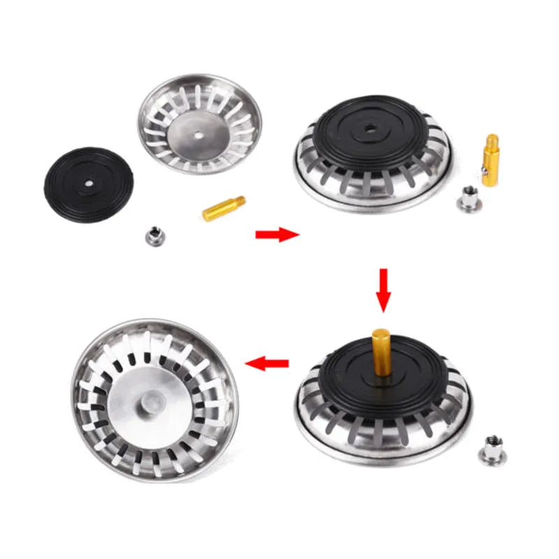 78mm 33mm Sink Stopper Stainless Steel Sink Cover