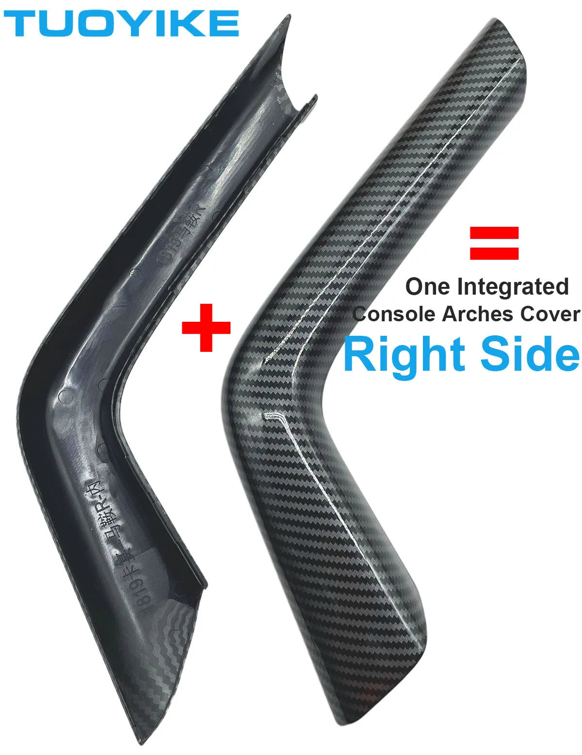 Car Abs Carbon Fiber Interior Door Pull Handle