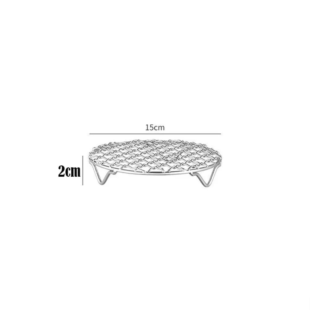 Round Air Fryer Rack Stackable Stainless Steel Grid