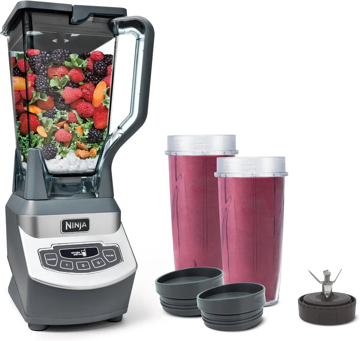 Multi-Functional Food Processor/Blender Making Smoothies
