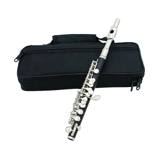Black Silver Piccolo Professional Key Piccolo Padded Case