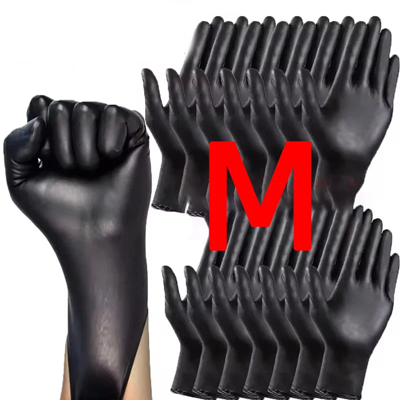 10/20/50/100pcs Bagged Disposable Gloves Black Disposable Gloves