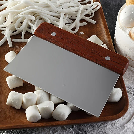 1pc Stainless Steel Scraper Vegetable Chopper Dough Cutter