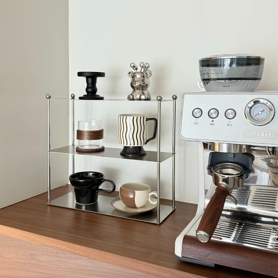 Minimalist Stainless Shelves Steel Three Layers Storage Rack