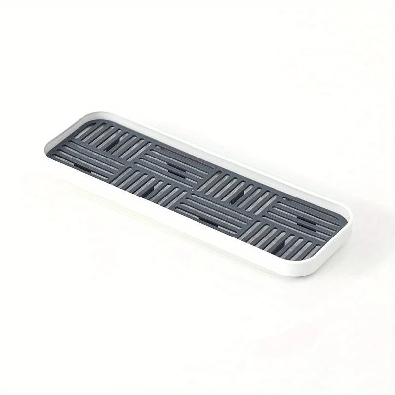 Sink Organizer Drain Tray Sponge Holder Cutlery Drainer