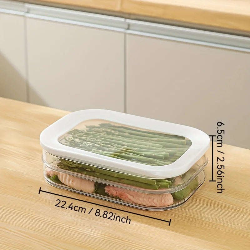 Meat Container Fridge Stackable Cold Cuts Storage Containers