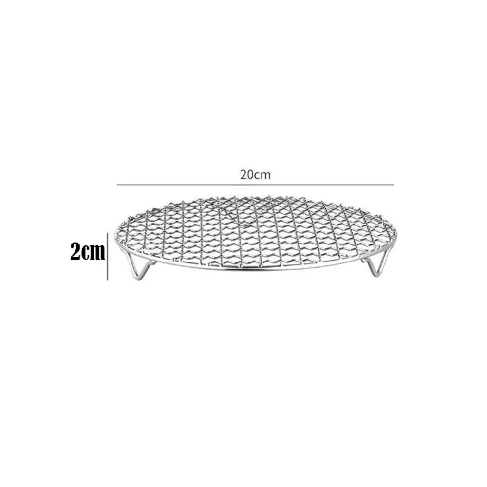 Round Air Fryer Rack Stackable Stainless Steel Grid