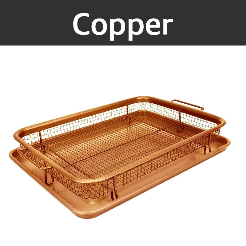 Baking Tray Oil Frying Baking Pan Non-Stick Chips