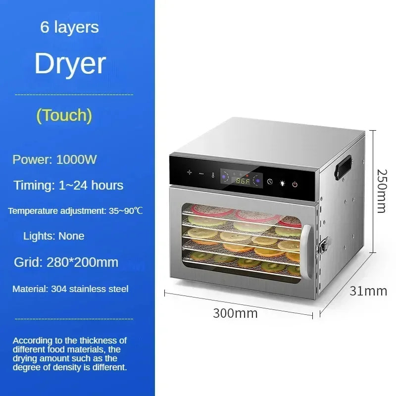 6/8/12/18 Layers Fruit Air Dryer Vegetable Snacks Meat