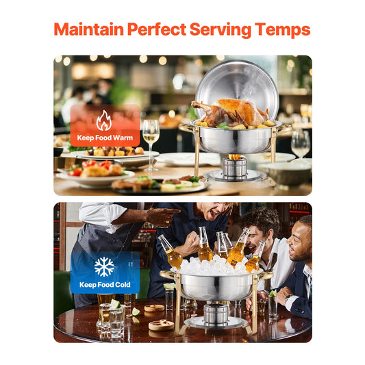 Succebuy Qt Pack Chafing Dish Buffet Stainless Steel