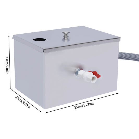 Silver Stainless Steel Grease Trap Interceptor Restaurant Baffles