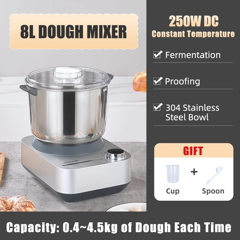 Sunatur 5l/8l Electric Dough Mixer Kneader Mixer Stand