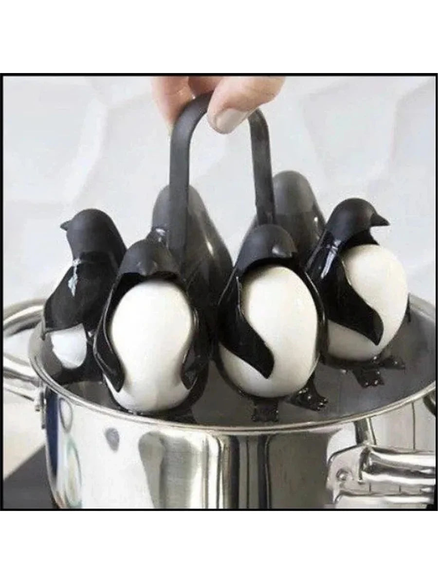 Penguin Egg Steamer & Refrigerator Storage Rack 2-In-1