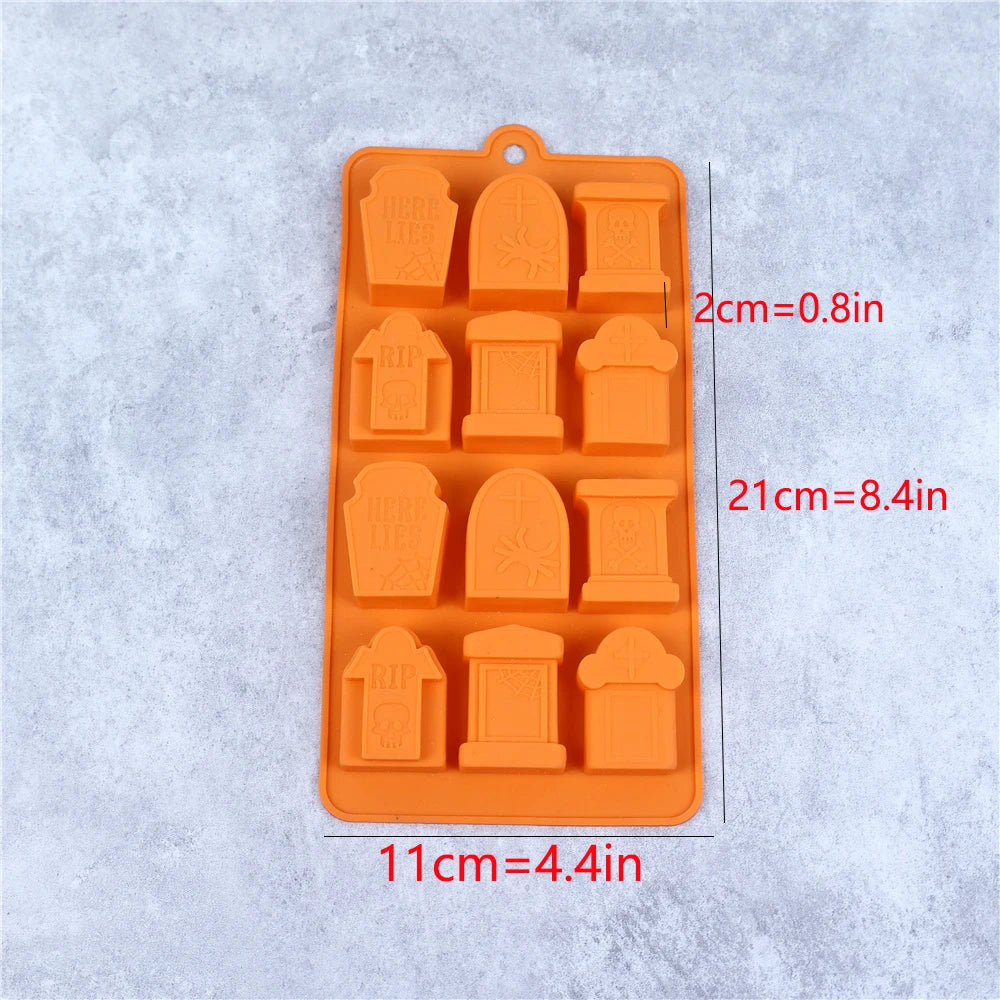 Halloween Pumpkin Chocolate Silicone Mold Candy Biscuit Jelly