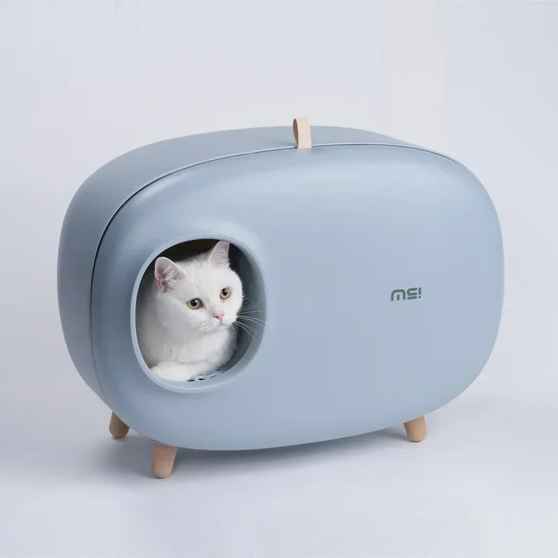 Makesure Cat Litter Box Fully Enclosed Cat Toilet