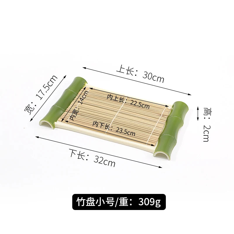 Japanese Dish Pot Dish Creative Tableware Bamboo Curtain