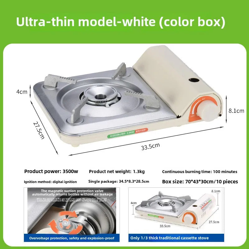 Ultra Thin Gas Cartridge Stove Outdoor Pot Casca