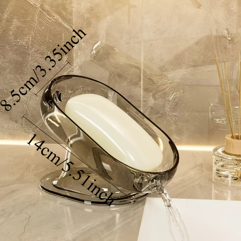 Fashionable Lightweight Soap Dish - Durable Plastic Oval