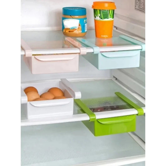 Slide Fridge Freezer Space Saver Organizer Storage Rack