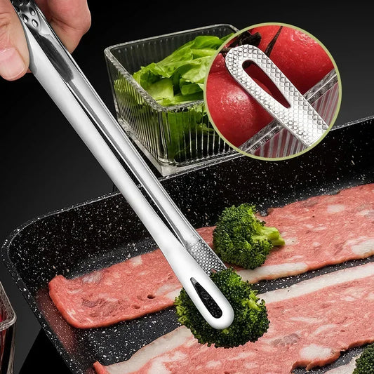 Tongs Stainless Steel Barbecue Tongs Clip Bbq Grill